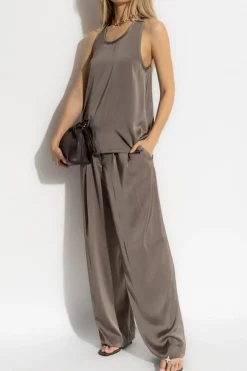 Michael Michael Kors BROWN Sleeveless top