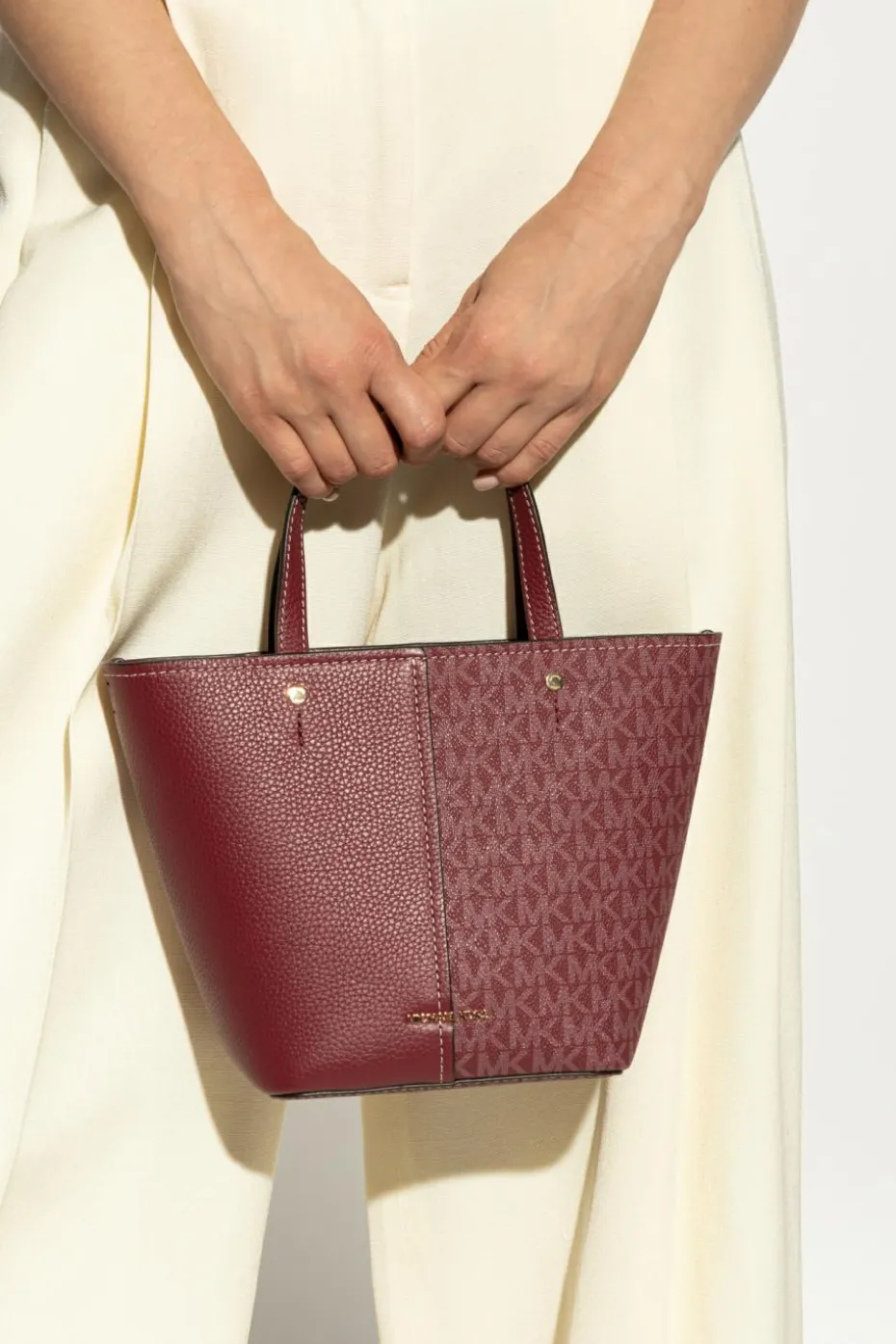 Michael Michael Kors BURGUNDY Handbag "Flora Small"