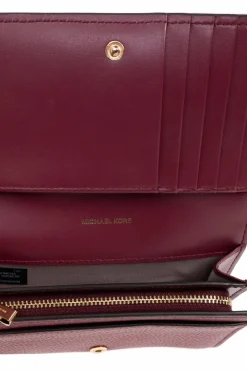 Michael Michael Kors BURGUNDY "Jet Set" wallet