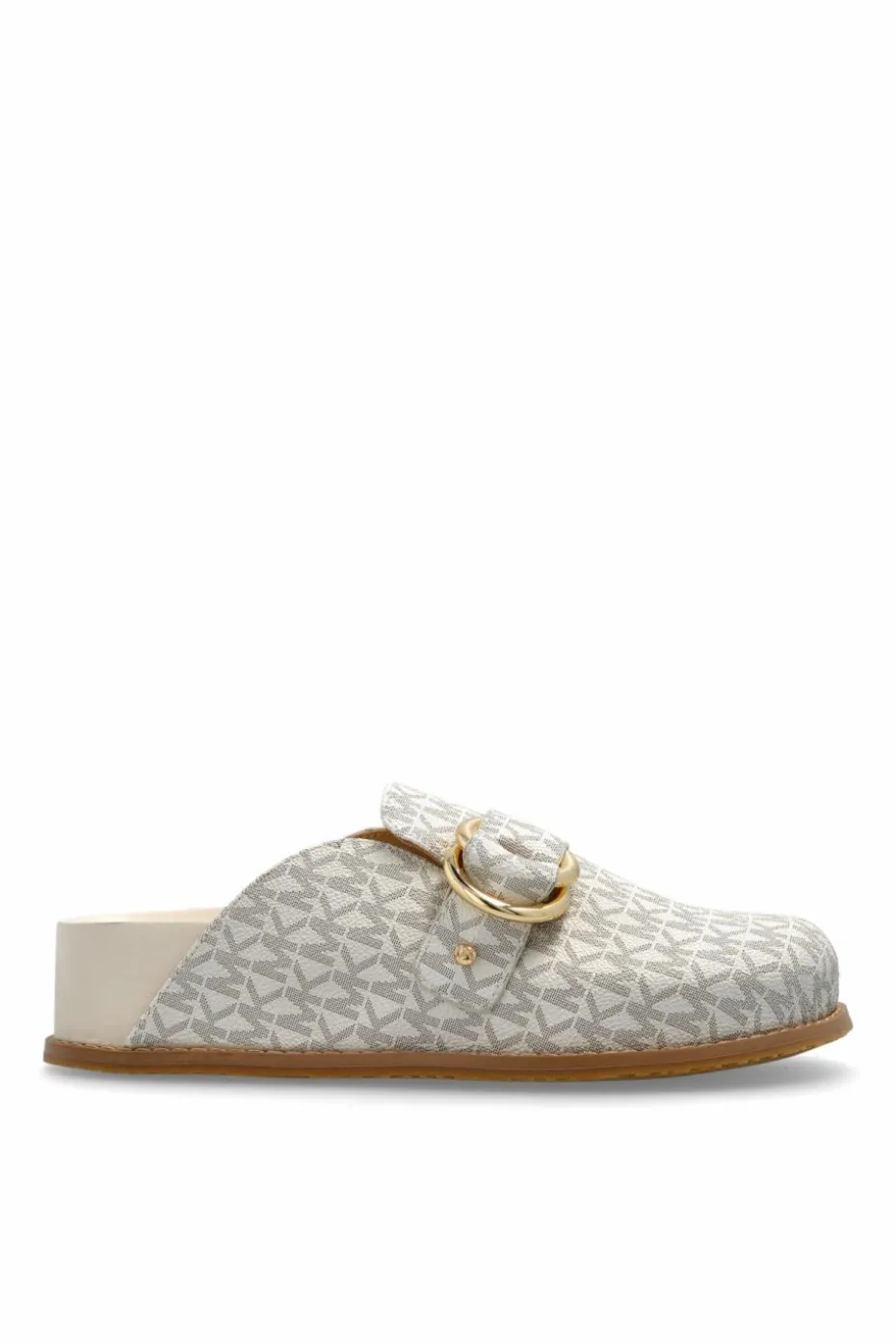 Michael Michael Kors cream "Jaden" slides