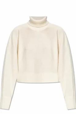 Michael Michael Kors cream Loose-fitting wool turtleneck sweater