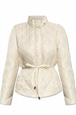 Michael Michael Kors cream Insulated jacket with hood