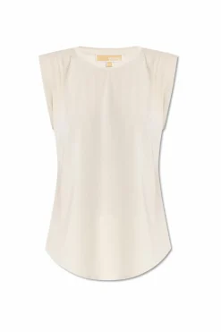 Michael Michael Kors cream Loose-fit top with darts