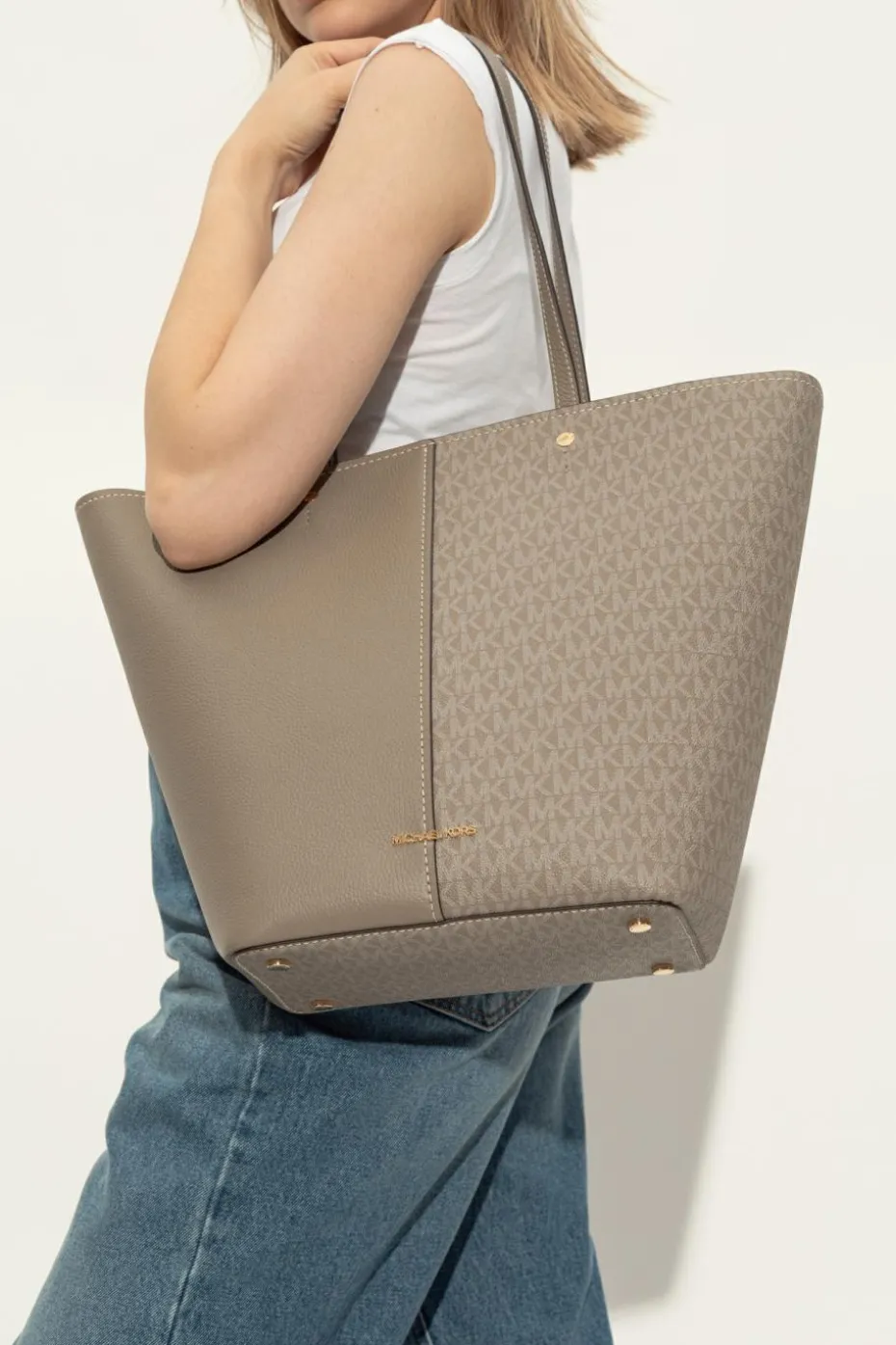 Michael Michael Kors GREY Shopper bag "Flora"