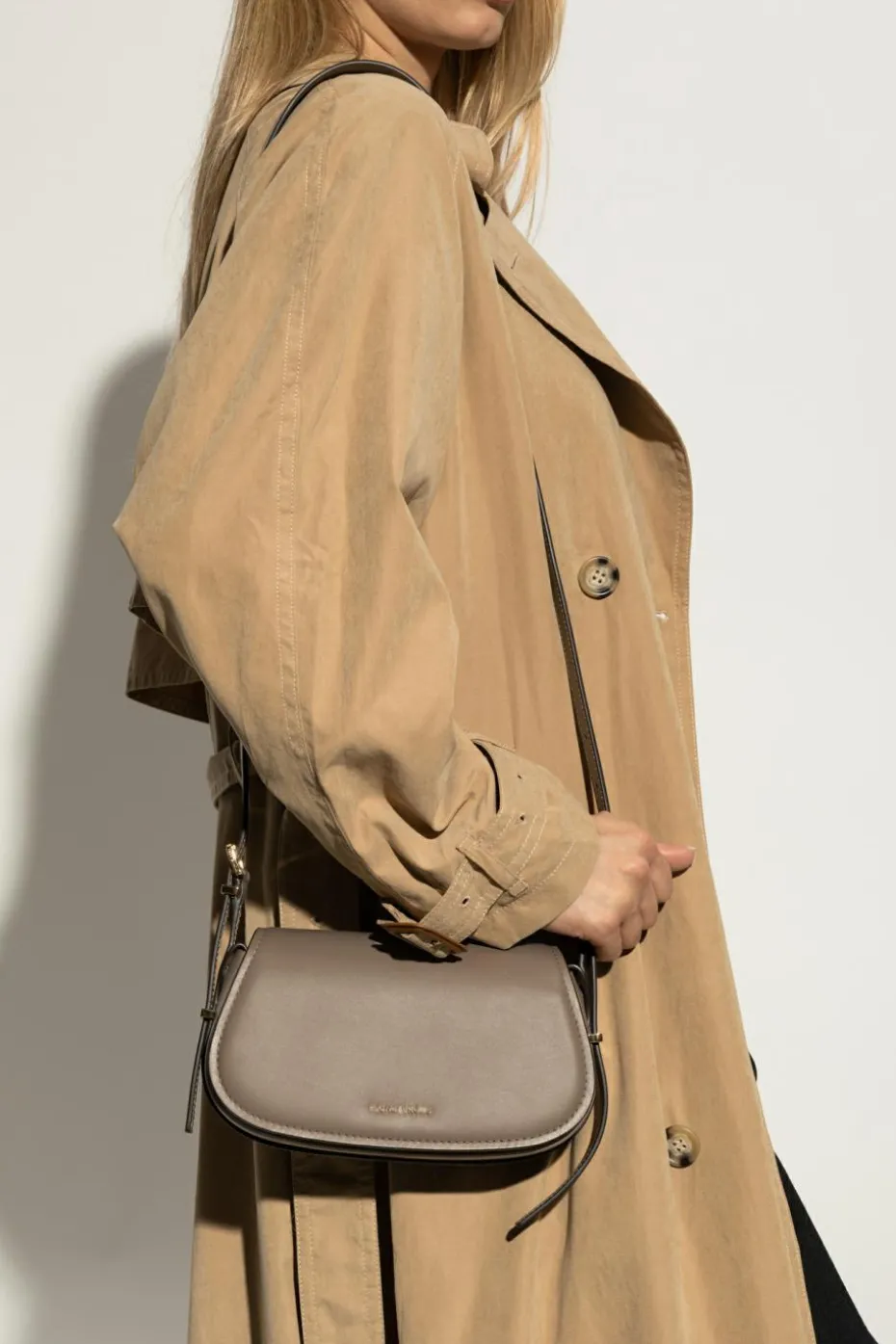 Michael Michael Kors GREY Shoulder bag `Lydia Small`