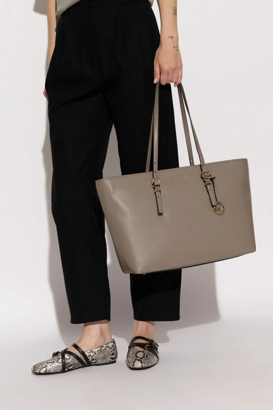 Michael Michael Kors GREY Shopper bag "Quinn"