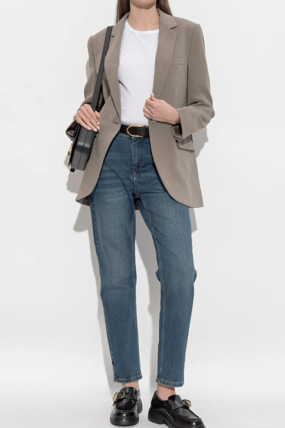 Michael Michael Kors GREY Blazer with open lapels