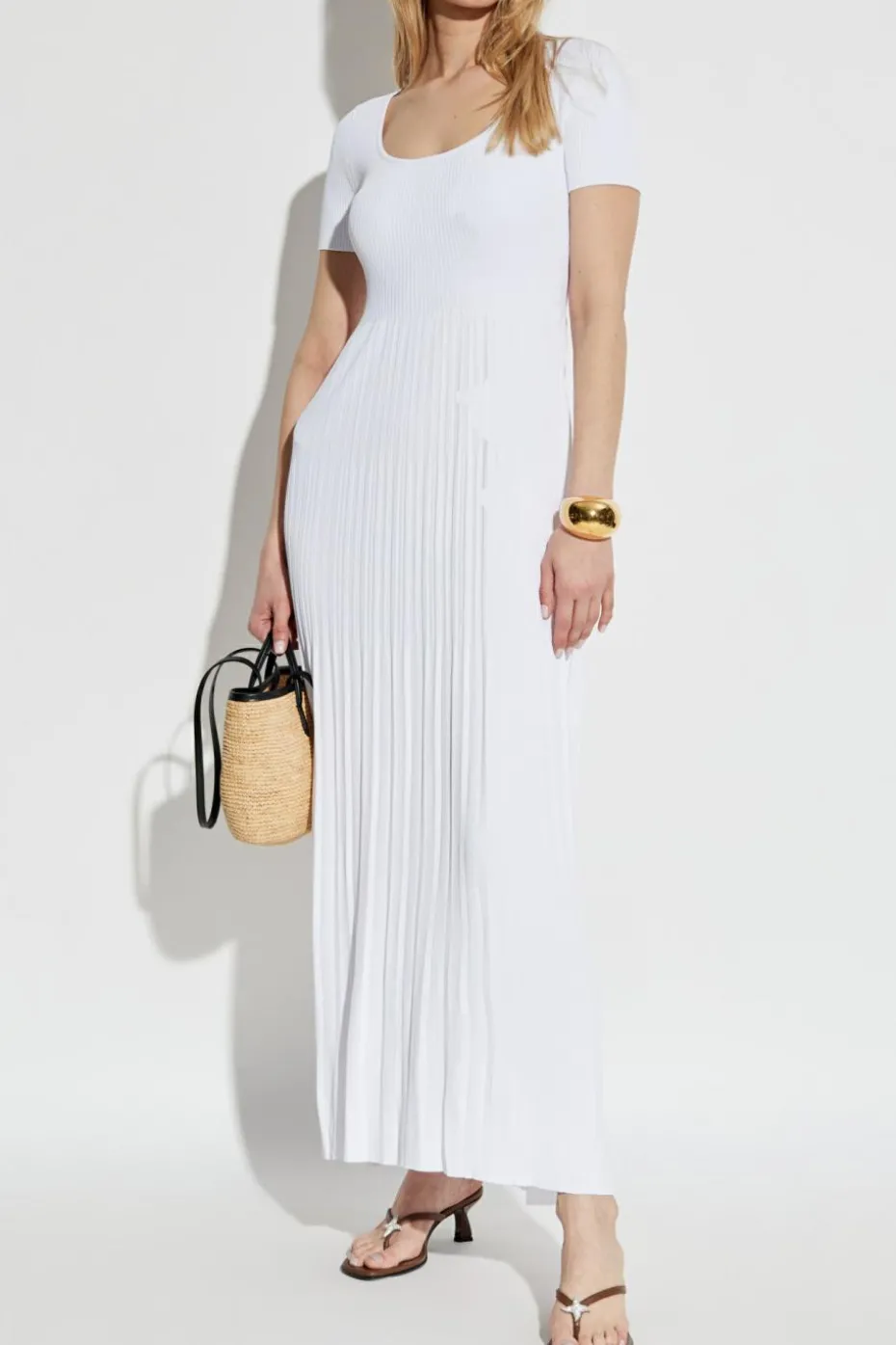 Michael Michael Kors WHITE Dress with round neckline