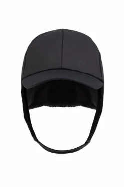 Mini Rodini BLACK Earflap Hat