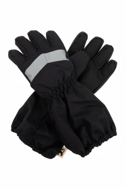 Mini Rodini BLACK Gloves with Reflector
