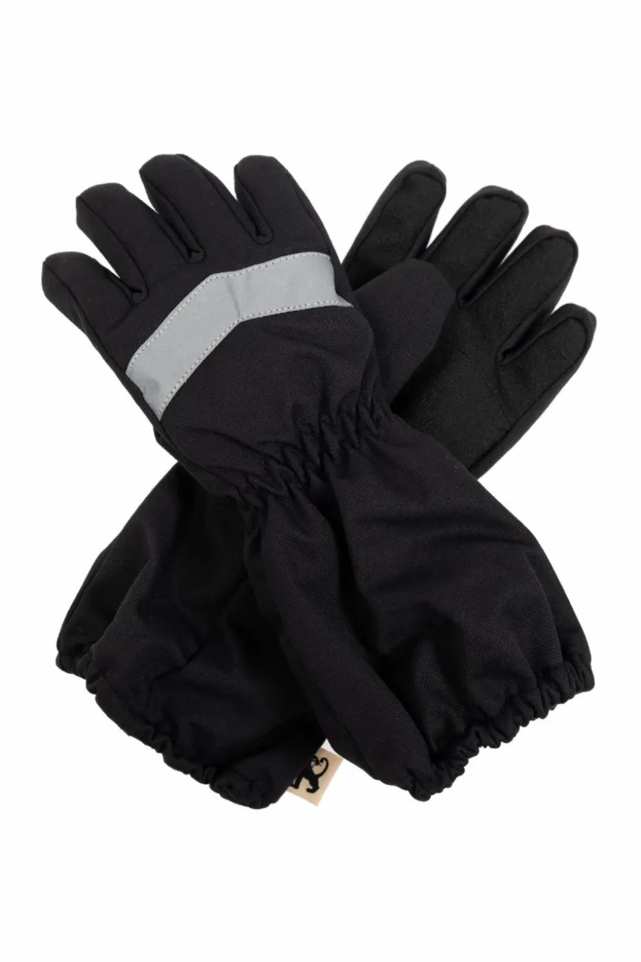 Mini Rodini BLACK Gloves with Reflector