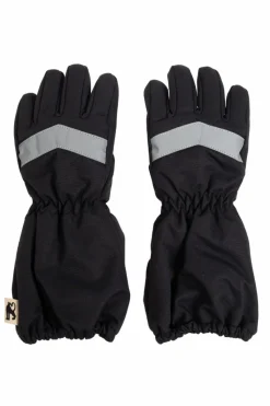 Mini Rodini BLACK Gloves with Reflector