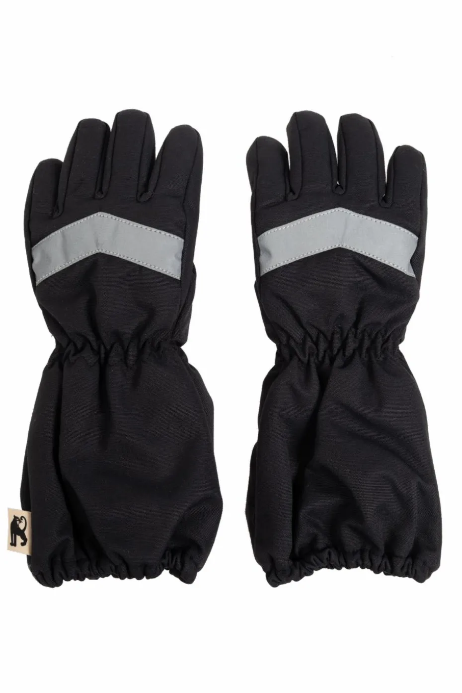 Mini Rodini BLACK Gloves with Reflector