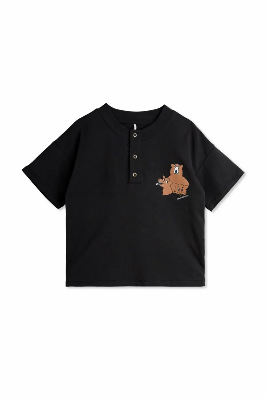 Mini Rodini BLACK Polo with print