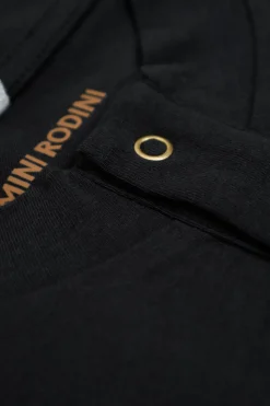 Mini Rodini BLACK Polo with print