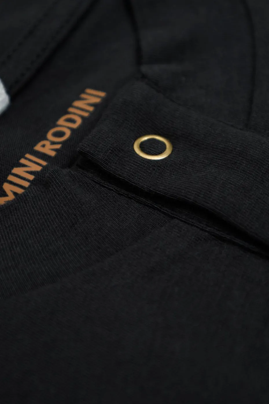 Mini Rodini BLACK Polo with print