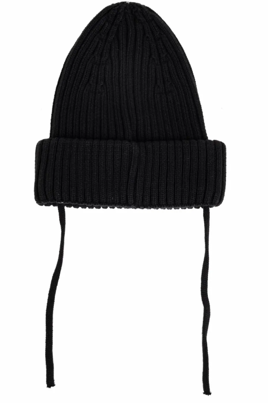 Mini Rodini BLACK Ribbed Hat