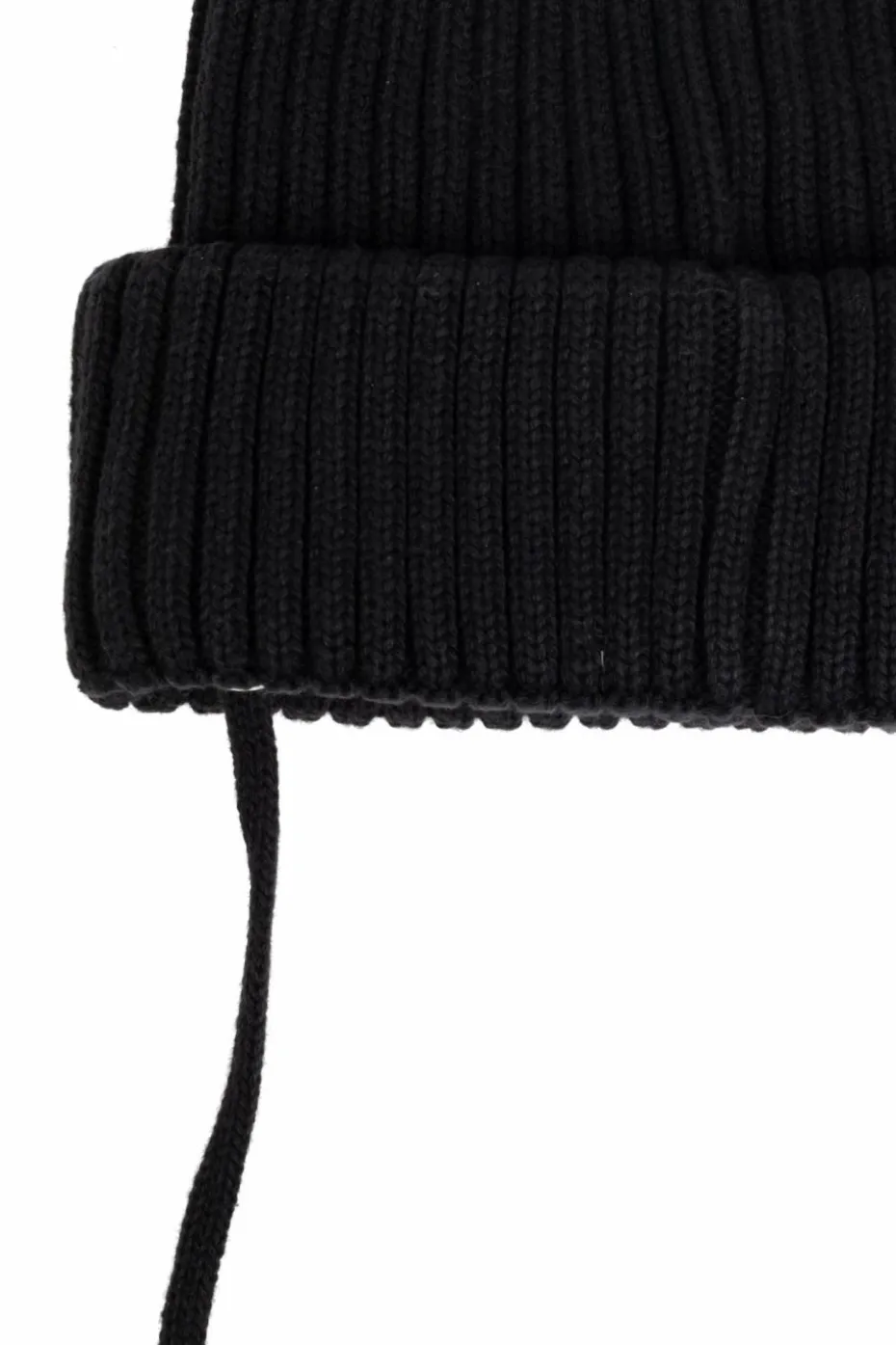 Mini Rodini BLACK Ribbed Hat