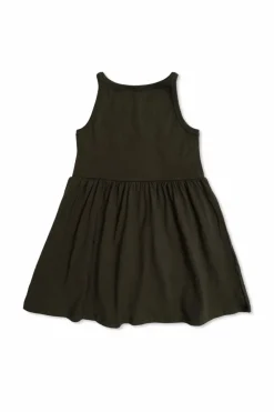 Mini Rodini BLACK Sleeveless cotton dress