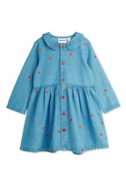 Mini Rodini BLUE Denim dress