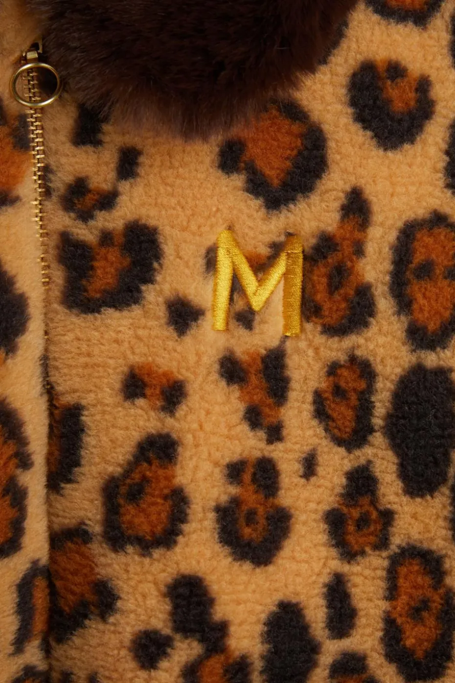 Mini Rodini BROWN Faux fur jacket