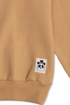 Mini Rodini BROWN Sweatshirt with a patch