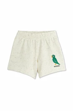 Mini Rodini cream Cotton shorts