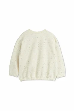 Mini Rodini cream Sweatshirt with embroidery