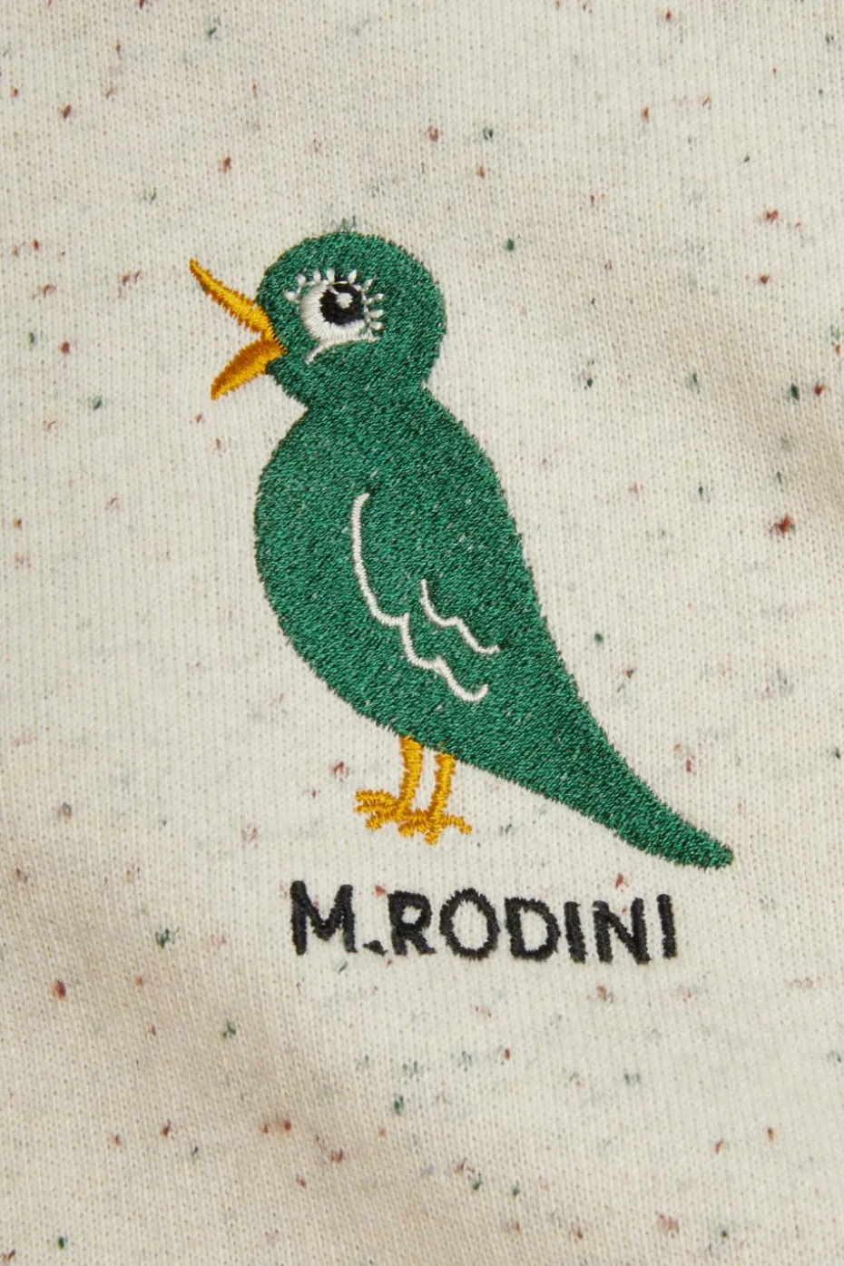 Mini Rodini cream Sweatshirt with embroidery