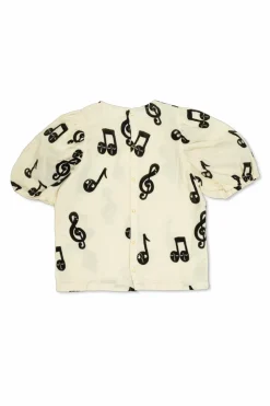 Mini Rodini cream Top with pattern