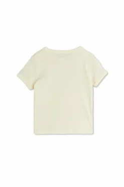 Mini Rodini cream T-shirt with printed logo