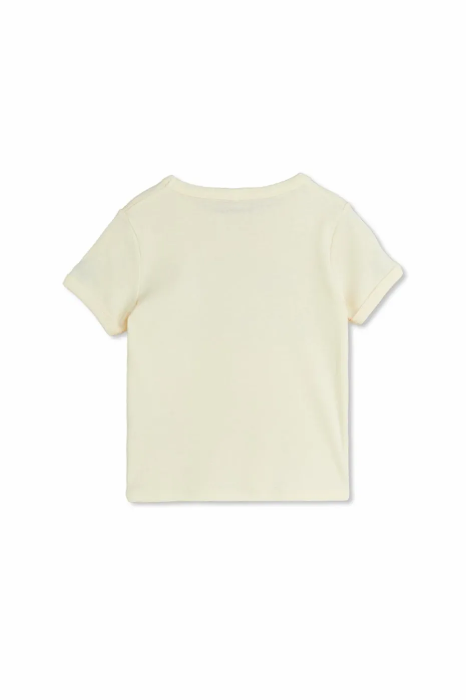 Mini Rodini cream T-shirt with printed logo