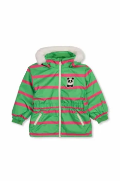 Mini Rodini GREEN Hooded ski jacket