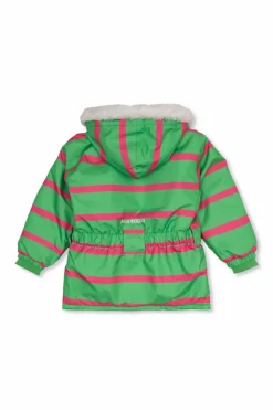 Mini Rodini GREEN Hooded ski jacket