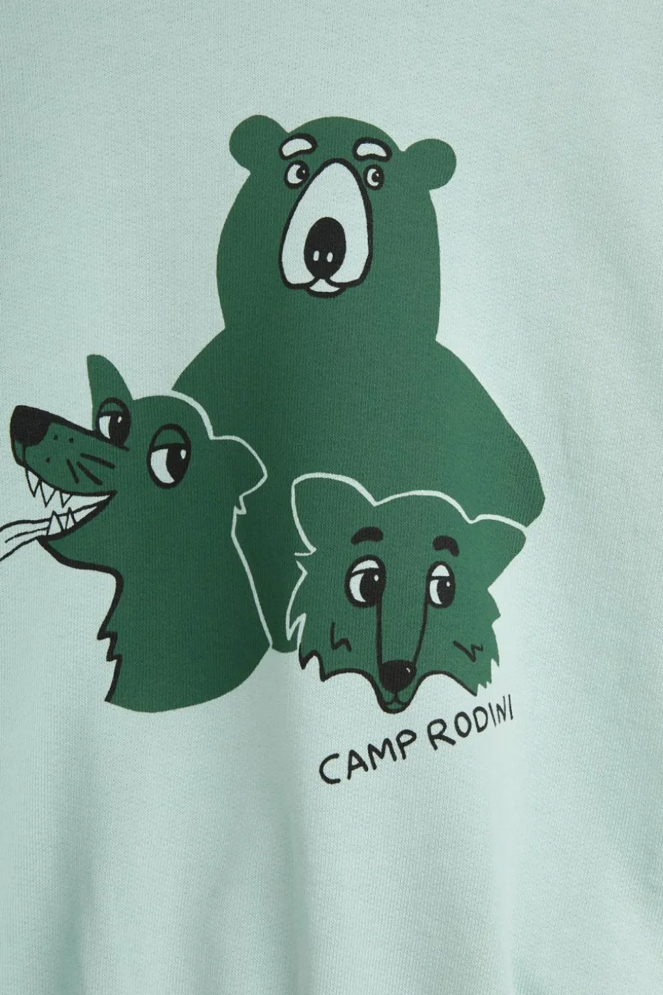 Mini Rodini GREEN Sweatshirt with print