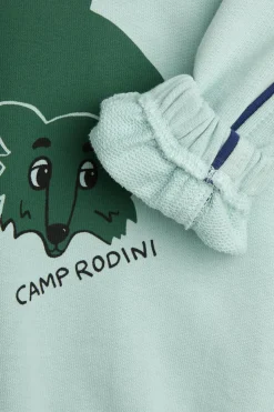 Mini Rodini GREEN Sweatshirt with print
