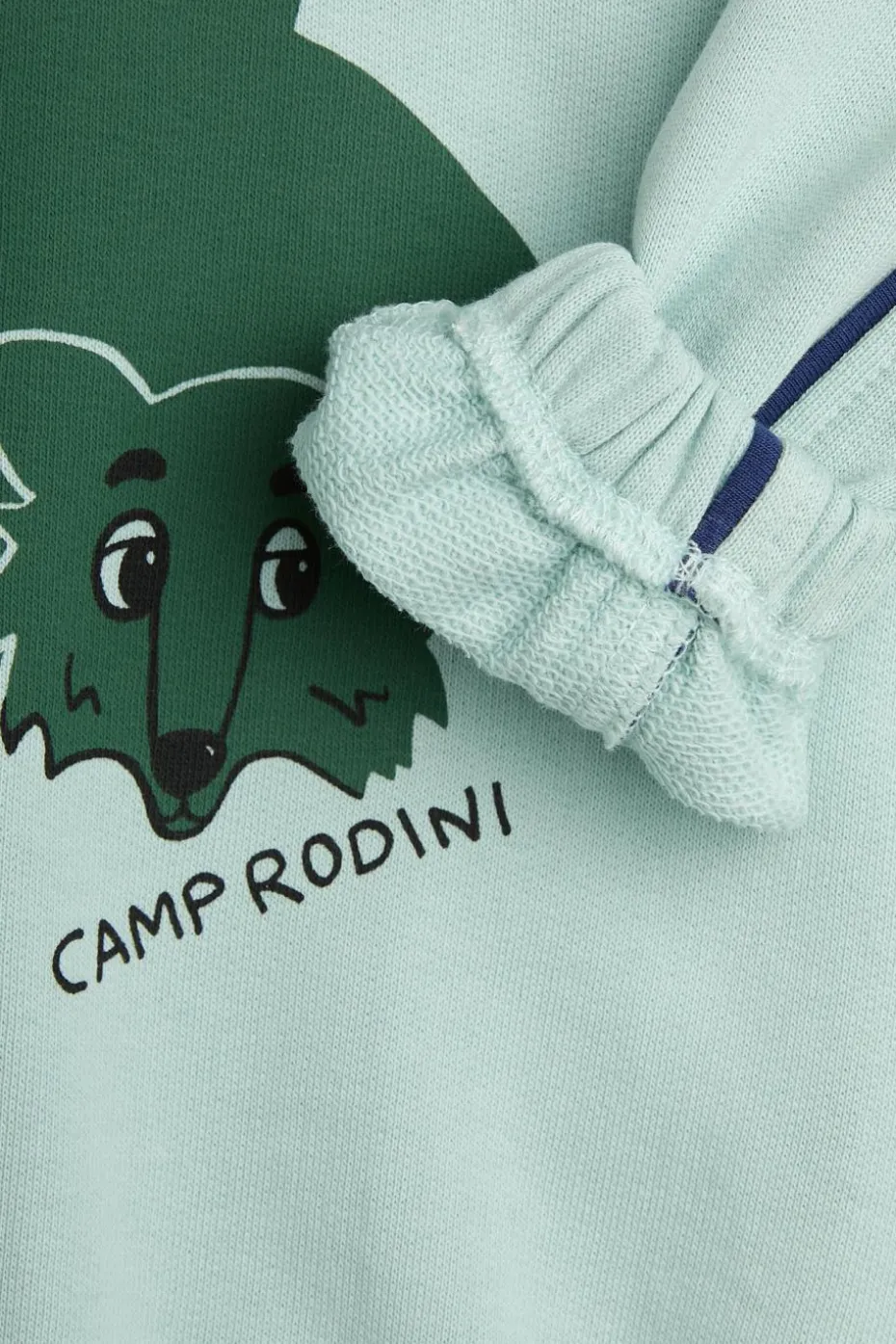 Mini Rodini GREEN Sweatshirt with print