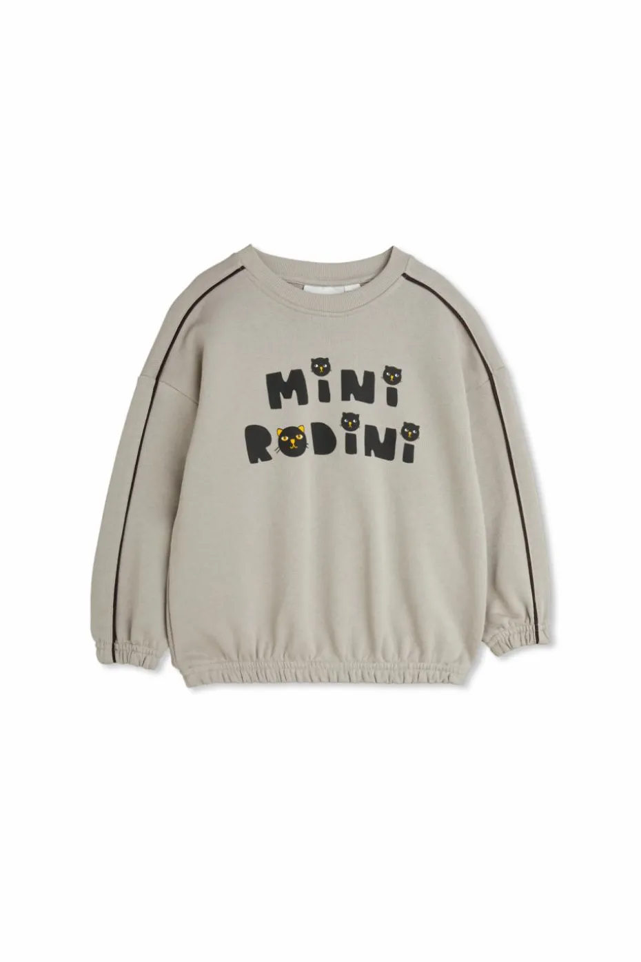 Mini Rodini GREY Sweatshirt with printed logo