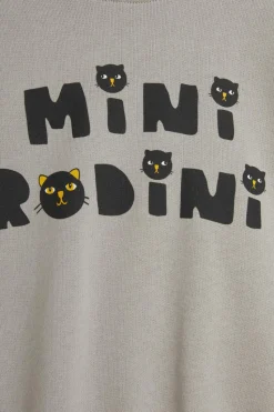 Mini Rodini GREY Sweatshirt with printed logo