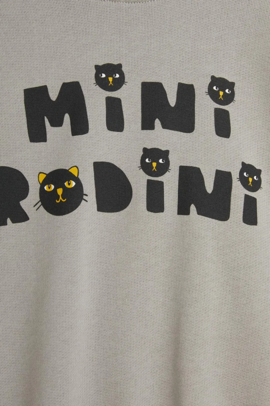 Mini Rodini GREY Sweatshirt with printed logo