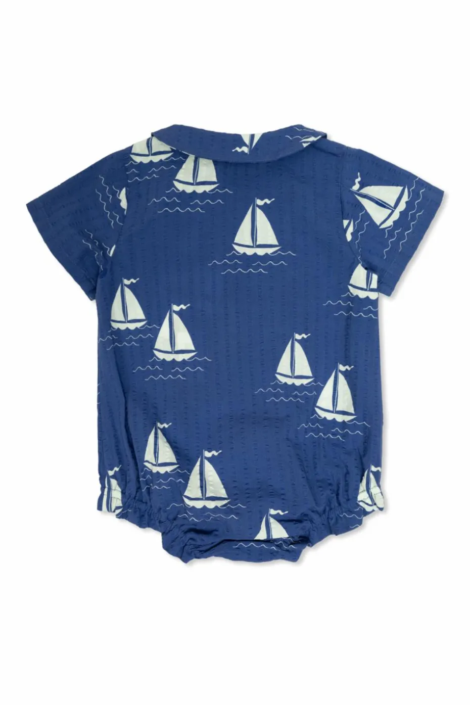Mini Rodini NAVY BLUE Baby onesie with print