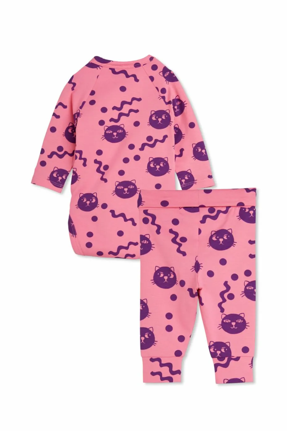 Mini Rodini PINK Set: bodysuit and pants