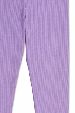 Mini Rodini PURPLE Leggings with logo patch