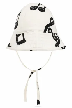 Mini Rodini WHITE Patterned hat