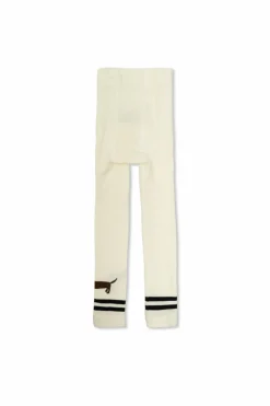 Mini Rodini WHITE Tights with dog motif