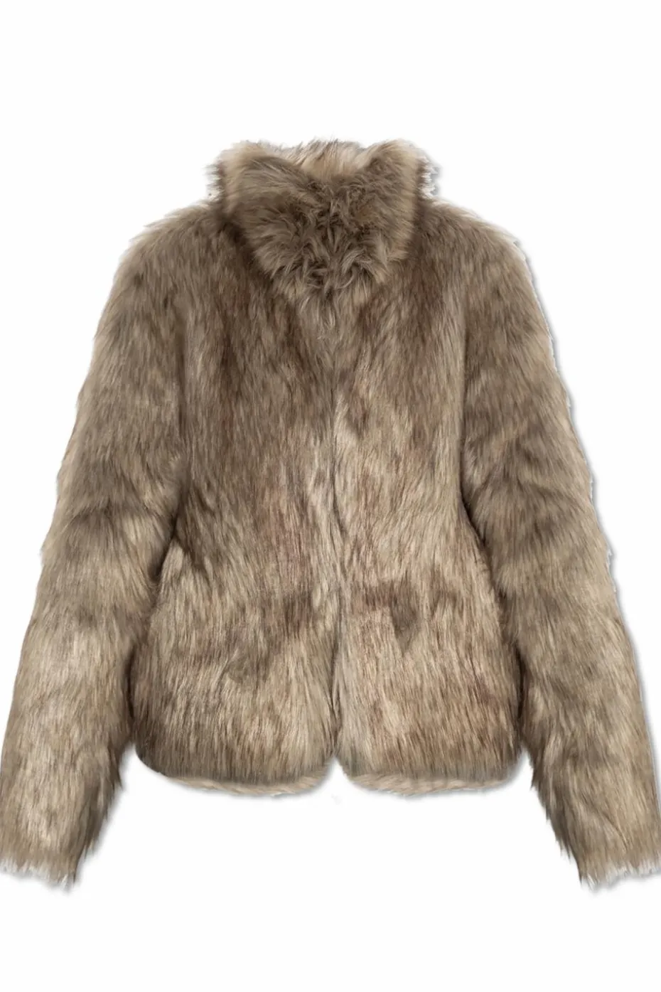 MISBHV beige Short faux fur coat