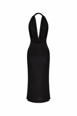 MISBHV BLACK Backless Dress