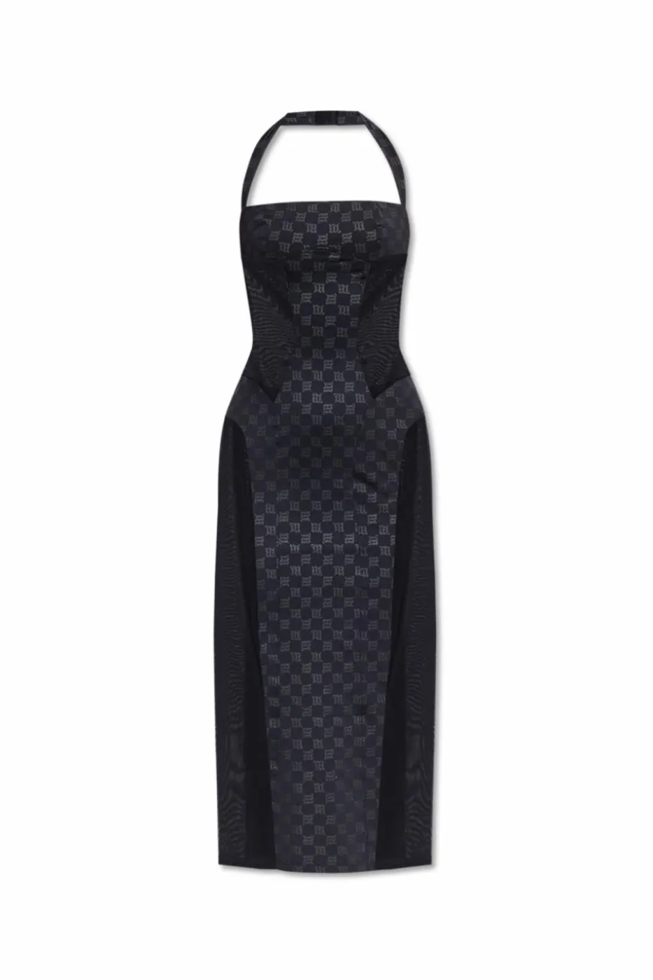 MISBHV BLACK Fitted dress with logo
