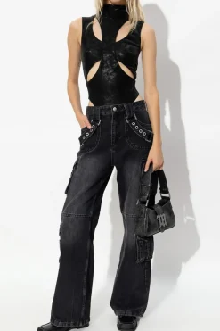 MISBHV BLACK ‘Inside A Dark Echo’ collection cargo jeans