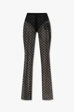 MISBHV BLACK ‘Mesh Monogram’ leggings